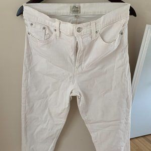 J. Crew White Skinny Jeans Size 31